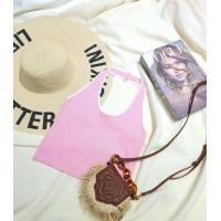 ราคา 2102 เสื้อกล้ามสายเดี่ยวคล้องคอโชว์หลังงานป้ายcotton candy (10336116988)