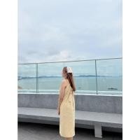 ราคา เดรสยาวสายเดี่ยวคู่ เดรสเกาหลี เดรสกระโปรงยาว Close friend dress ตัวละ350บาท ส่วนลดดูหน้าร้าน (17969573182)