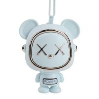 ราคา พัดลมพกพา พัดลมพกพาขนาดเล็กพร้อมพัดลมกระจายความร้อน หมีอวกาศ USB ชาร์จพัดลม Leafless Neck Fan (19236645030)
