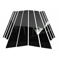 ราคา เสากลางหน้าต่างประตูรถสีดำมันวาว B C สติกเกอร์ติดเสาสติกเกอร์ตกแต่งการตกแต่งกระจกฟิล์มสำหรับ BMW X1 E84 2010 2015 F48 F48lci อุปกรณ์เสริม2016 2022 (19526778590)