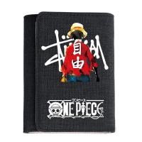 ราคา One Piece Anime Joint Peripheral One Piece Luffy Student Wallet Mens Short Canvas Youth Horizontal Wallet OCT (20569517709)