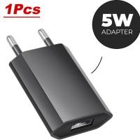 ราคา 1 5ชิ้นสีดำอเนกประสงค์5W ปลั๊ก EU สำหรับเดินทางที่ชาร์จติดผนัง5V 1A ชาร์จอย่างรวดเร็วสำหรับ iPhone 6S 7 8 PLUS x อะแดปเตอร์ AC สำหรับโทรศัพท์ (21357058084)