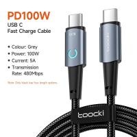 ราคา สาย USB LED Toocki 100W 60W LED สายชาร์จเร็ว USB C ข้อมูล Type C สายสำหรับ Huawei P50 Xiaomi POCO X3 Samsung S22 (20130549354)