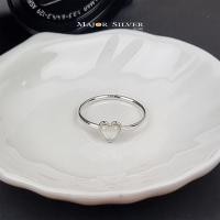 ราคา แหวนประจำวันเกิด Heart Shape Ring รูปหัวใจ ติดหินแท้ นิล มุก ลาพิส เทอควอยซ์ มูนสโตน แหวนเงินแท้ 92 5 (6377706138)