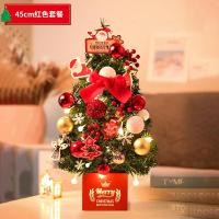 ราคา ต้นคริสต์มาสขนาดเล็กตั้งโต๊ะตกแต่งต้นคริสต์มาส DIY 30 45ซม ต้นคริสต์มาสส่องสว่าง (21100841441)
