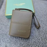 ราคา กระเป๋าสตางค์ใบสั้น ซิปรอบ ขนาดเล็กกะทัดรัด ด้านในสีแดง พร้อมกล่อง (21326681184)