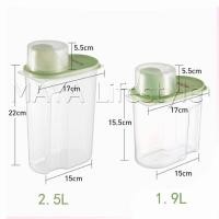 ราคา MAYA กล่องเก็บของแบบปิดผนึก ถังเก็บเมล็ดธัญพืช ข้าวสาร Whole grain storage tank (12590180879)