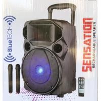 ราคา ลำโพง บลูทูธ ตู้ลำโพงขยายเสียงเคลื่อนที่ ขนาดดอกลำโพง 12นิ้ว ระบบเสียง 2ทาง รองรับสัญญาณไร้สาย BLUETOOTH มีช่องเสียบ USB ชาร์จแบตในตัว รุ่น 1201A ฟรีไมค์ลอยไร้สาย 2ตัว (5591456120)