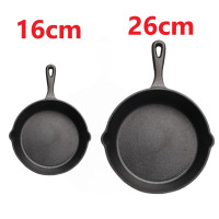 ราคา Pre Seasoned Cast Iron Skillet Set กระทะเหล็กหล่อ มีด้ามจับ กระทะเหล็กหล่อก้นลึก 16 20 26cm (21362204754)