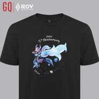 ราคา Fashion เสื้อยืดสีดำมีสไตล์ GQ x ROV เสื้อยืดลิมิเต็ดอีดิชั่น Liliana WaVe Oscillator uSoG เสื้อยืดผู้ชายขนาด (20570011135)