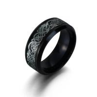 ราคา MYRON Gifts Wedding Band Size 6 13 Titanium Mens Rings New Stainless Steel Fashion Black Celtic DragonMulticolor (15264500608)