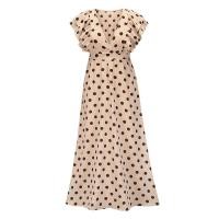 ราคา V neck polka dot dress European and American trend summer new y dress loose long plus size beach skirt ins hot sale 2022 new (14133987085)