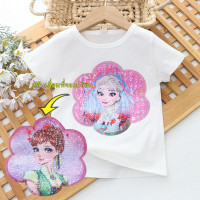 ราคา LOBER เสื้อยืดปักเลื่อม เสื้อยืดเด็กผญ เสื้อยืดลายกราฟฟิกเปลี่ยนได้ เสื้อยืดที่เปลี่ยนลาย เสื้อยืดลายดิสนีย์ เสื้อยืดเจ้าหญิงเด็กผู้หญิง (19117408001)