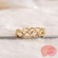 ราคา แหวนเงินแท้925 แหวนสไตล์เกาหลี แหวนลายโซ่ แหวนลายหัวใจ ชุบทอง18เค ใส่ได้ทั้งชายหญิง ฟรีไซส์ บริการเก็บเงินปลายทาง (16140861371)