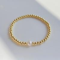 ราคา เครื่องเพชร kkbead สำหรับผู้หญิงสร้อยข้อมือมุกแฟชั่นคุณภาพสูง unfade ลูกปัดสีทองเครื่องประดับ pulseras (21358628493)