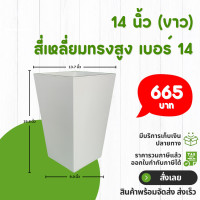 ราคา กระถาง จานรอง กระถางต้นไม้ โมเดิร์น กระถางปูน เบอร์ 13 7 14 16 นิ้ว สีดำ สีขาว สีเทา สีอิฐ (20851450567)