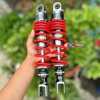 ราคา โช๊คหลังแก๊สซี่ ตัวเหมือน ใส่ PCX XMAX NMAX AEROX ปรับนุ่มนึบได้ สปริงใหญ่ สูง310มิล โช๊คหลังPCX แก๊สซี่เทียบ โช๊คXMAX (20853661877)