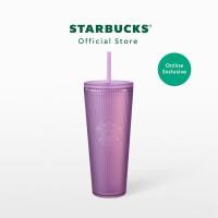 ราคา Starbucks Pleated Lavender Cold Cup 24oz ทัมเบลอร์สตาร์บัคส์พลาสติก ขนาด 24ออนซ์ A11150434 (21231247505)