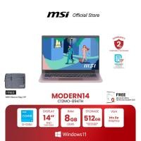 ราคา MSI NOTEBOOK MODERN 14 C12MO 894TH 14 FHD Intel Core i3 1215U 8GB DDR4 512GB NVMe PCIe Gen3 Windows 11 Home Microsoft Office Home Student 2021 โน้ตบุ๊ก (21122036312)