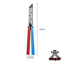 ราคา Balisong มีดบาลิซอง มีดผีเสื้ิอ มีดควง มีดซ้อม มีดแรงโน้มถ่วง ไม่มีคม สำหรับซ้อมควง Aluminum V1 (21031144633)