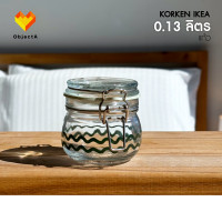 ราคา IKEA โหลแก้ว ขวดโหล โถแก้ว โหลแก้วมีฝาปิด KORKEN (20178673686)