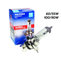 ราคา จัดส่งเร็ว OSWA หลอดไฟ H4 หลอดไฟหน้าฮาโลเจน Halogen รถยนต์ ขั้ว H4 12V 60 55W 100 90W แท้100 ราคาส่ง ถูกสุดๆ (19521859628)