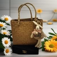 ราคา กระเป๋าสานกระจูด สายกกจากธรรมชาติแท้ 100 (21195457949)
