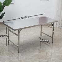 ราคา โต๊ะ โต๊ะสแตนเลส โต๊ะพับขาเหลี่ยม โต๊ะพับได้ โต๊ะพับอเนกประสงค์ table stainless steel ไม่ใช้พื้นที่ โต๊ะทํางานพับได้ โต๊ะประชุม มีขนาดให้เลือก (11689502228)