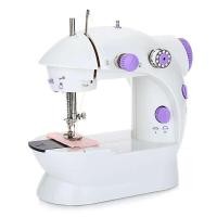 ราคา จักรเย็บผ้าขนาดเล็ก พกพาสะดวก รุ่น Mini Sewing Machine สีม่วง แถมฟรี อุปกรณ์เย็บผ้า รุ่นSM 202A (21183201062)