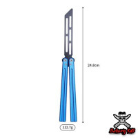 ราคา Balisong มีดบาลิซอง มีดผีเสื้ิอ มีดควง มีดซ้อม มีดแรงโน้มถ่วง ไม่มีคม สำหรับซ้อมควง Aluminum V1 (21031144631)