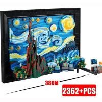 ราคา NEW LEGO Creative World Famous Paintings MOC The Great Wave of Kanagawa 31208 Starry Night Building Blocks Puzzle Toys For Kids Gifts (19607198080)