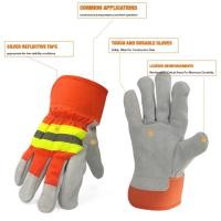 ราคา ถุงมือเชื่อม ทนต่อการสึกหรอถุงมือทำงานเชื่อม Leather welding Gloves หนังวัว ทำงานเชื่อมถุงมือป้องกัน (21275339286)