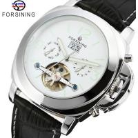 ราคา Forsining นาฬิกาสุดหรูอัตโนมัตินาฬิกาสำหรับผู้ชายนาฬิกากลไก Tourbillon ผู้ชายกีฬาส่องสว่างชายนาฬิกาหนังนาฬิกาข้อมือเรโทร (20237699853)