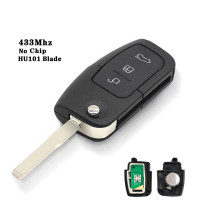 ราคา KLNU ชิป4D63 433MHz กุญแจ Mobil Remote Control แบบพับสำหรับ Ford Focus 3 2 Mondeo Fiesta ปลอกกุญแจรีโมท3ปุ่ม40บิต (19686989728)