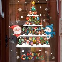 ราคา ซานตาคลอสผนังสติ๊กเกอร์ต้นไม้การตกแต่งคริสต์มาส DIY 1ชุดโปสเตอร์ลายพิมพ์ตกแต่งหน้าต่างประตูสติ๊กเกอร์ติดกระจกรูปลอกสำหรับติดตกแต่งบ้าน (20758765223)