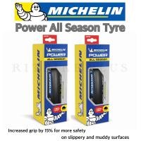 ราคา ยางนอกเสือหมอบ MICHELIN POWER ALL SEASON BLACK TIRE 700x25c สินค้าบริษัท ราคาต่อ 1 เส้น (20628447368)