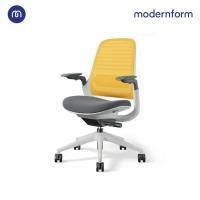 ราคา Modernform เก้าอี้ Steelcase ergonomic รุ่น Series1 พนักพิงกลาง สีเหลือง เก้าอี้เพื่อสุขภาพ เก้าอี้ผู้บริหาร เก้าอี้สำนักงาน เก้าอี้ทำงาน เก้าอี้ออฟฟิศ เก้าอี้แก้ปวดหลัง หุ้มด้วยผ้าตาข่ายไมโครนิต มีอุ
