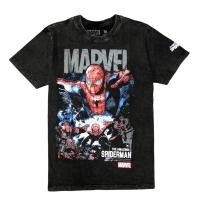 ราคา เสื้อยืดคุณภาพดี เสื้อยืดสไปเดอร์แมน Spiderman Marvel T shirts รุ่น 04TB 205 ผ้าฟอกดำ Supercomics (20284764224)