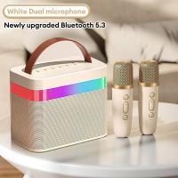 ราคา EXPOSE ไมโครโฟนคู่ ลำโพงบลูทูธ Karaoke Speaker Blutooth แบบพกพา รุ่นล่าสุด 2566 KD 203 ลำโพงร้องคาราโอเกะ USB TF AUX ลำโพงบลูทูธแบบพกพา (21200788709)