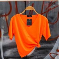 ราคา เสื้อครอปสีนีออน เสื้อนีออนคอวี เสื้อสะท้อนแสง (17439342382)