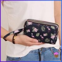ราคา First Chioce กระเป๋าสตางค์ 3 ช่อง กระเป๋าใส่มือถือ กระเป๋าผ้า คล้องมือ ladies bag (18614024847)