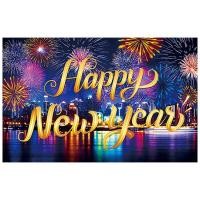 ราคา Happy New Year Decorations 2024 Fireworks Balloons 2024 Cheers to New Years Eve Photo Booth Props Happy New Year Backdrop Countdown Party Photography Backdrop Banner superbly (20466233891)
