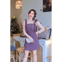 ราคา Dress feather พร้อมส่ง เดรสขนนก ผ้าดีเริสมาก งานป้าย (20691687425)