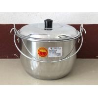 ราคา หม้อหูหิ้ว หม้ออลูมิเนียม หม้ออวย หม้อใส่น้ำมัน หม้อ หม้อใส่อาหาร หม้อหูหิ้วอลูมิเนียม หนา ขนาด 18 20 22 24 26 28 30 ซม ตราร่ม (17828322129)