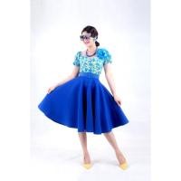 ราคา ชุดวนิดา ชุดย้อนยุค ชุดลายดอก ชุดทองกวาว ครบเซต (21255384367)