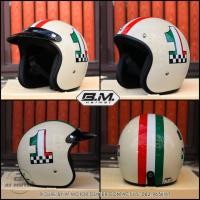 ราคา หมวกกันน็อควินเทจ BM BOBBER ฟรีไซส์ M L ใส่ได้ รอบศีรษะไม่เกิน 59 cm แถมแก๊ปหน้า Vintage Classic Helmet (20693416694)