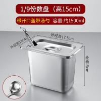 ราคา ภาชนะบรรจุสแตนเลสพร้อมฝาปิดสำหรับร้านชานมกล่องใส่ผลไม้กล่องใส่ไข่มุกกล่องใส่แยมผงน้ำแข็งวัสดุเล็กๆตักผลไม้ (20034534134)