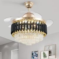 ราคา โคมไฟเพดาน พัดลมโคมไฟ โคมไฟพัดลมเพดาน พัดลมเพดาน พัดลมติดเพดาน โคมไฟคริสตัล เปลี่ยนสีไฟได้3สี มีรีโมทควบคุม ไฟพัดลมอัจฉริยะLED ไฟระย้า (19978979900)