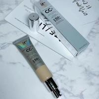 ราคา IT Cosmetics CC Cream SPF50 32ml Full Cover Medium Light Base Liquid Foundation Makeup Whitening Your Skin But Better Sponges (21211825181)