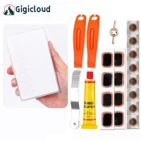 ราคา Bicycle Tire Repair Tools Bike Tire Patch Tube Repair Kit Cycling Tire Repair Sealant Fix Patching Bike Bicycle Kit (21022109467)